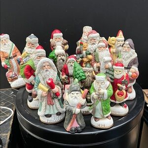 Vintage Santa Claus Figurine Set
